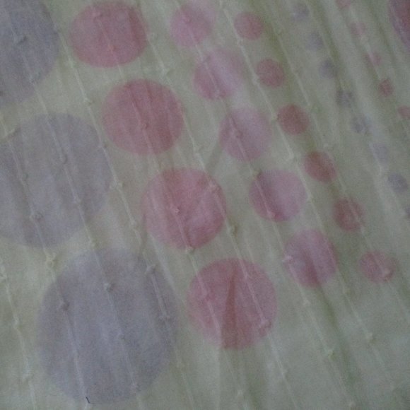 1950s yellow dotted chiffon scarf - Picture 4 of 6